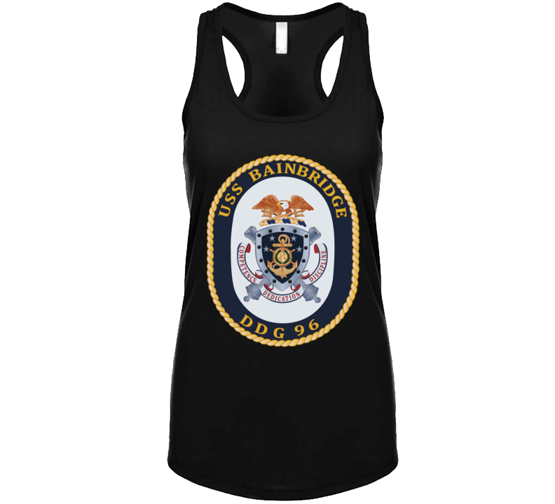 Navy - Uss Bainbridge (ddg-96) Wo Txt Ladies Tanktop