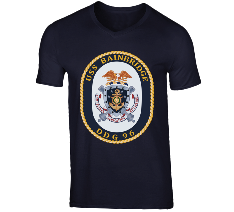 Navy - Uss Bainbridge (ddg-96) Wo Txt V-neck