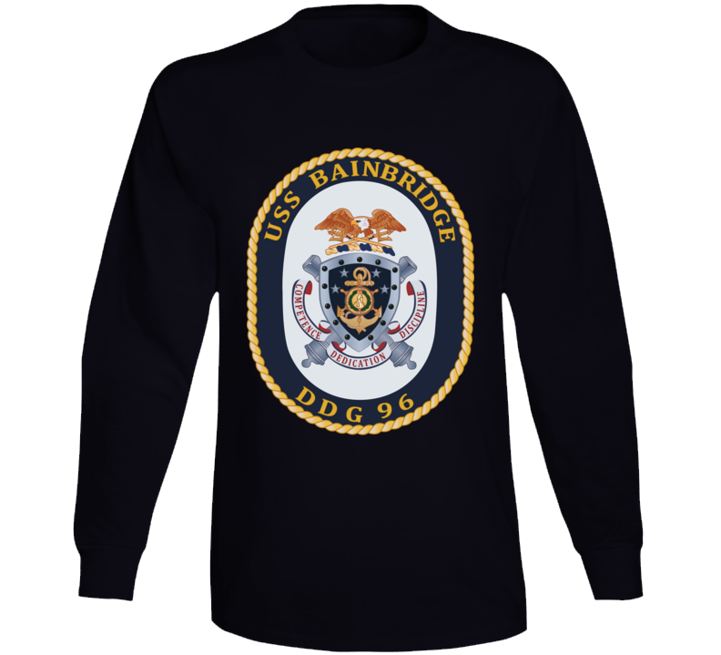 Navy - Uss Bainbridge (ddg-96) Wo Txt Long Sleeve