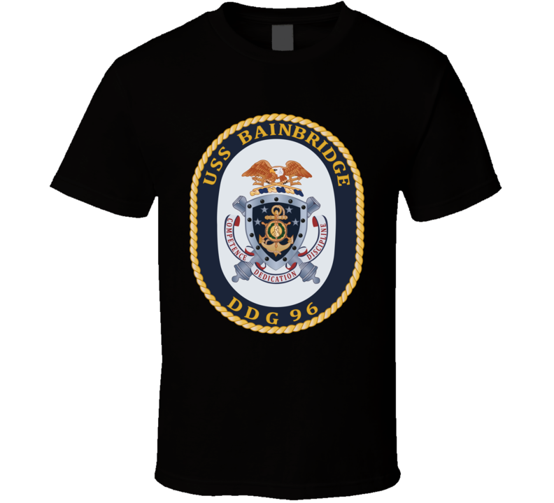 Navy - Uss Bainbridge (ddg-96) Wo Txt T Shirt