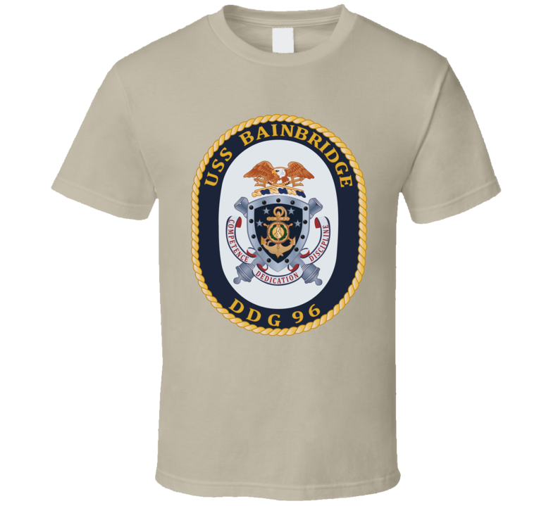 Navy - Uss Bainbridge (ddg-96) Wo Txt T Shirt