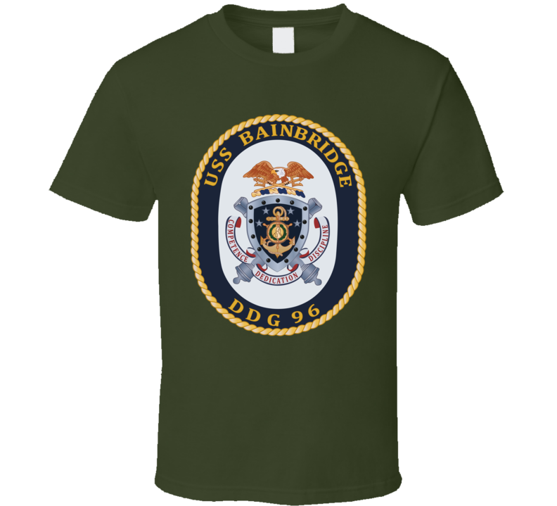 Navy - Uss Bainbridge (ddg-96) Wo Txt T Shirt