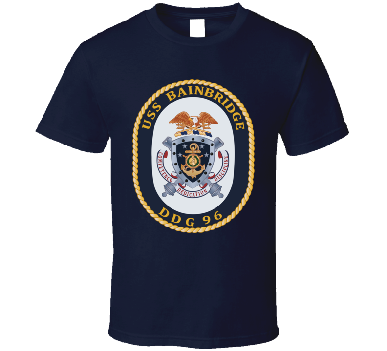 Navy - Uss Bainbridge (ddg-96) Wo Txt T Shirt