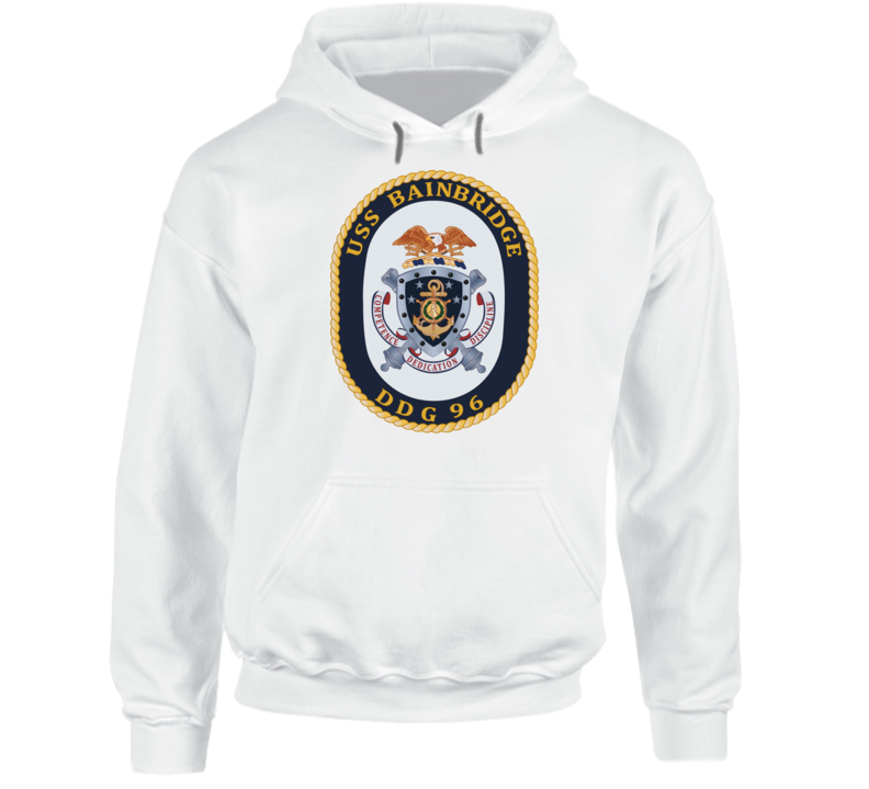 Navy - Uss Bainbridge (ddg-96) Wo Txt Hoodie