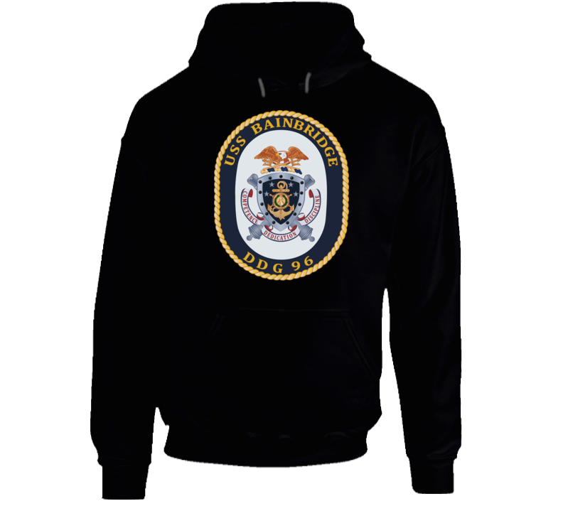 Navy - Uss Bainbridge (ddg-96) Wo Txt Hoodie