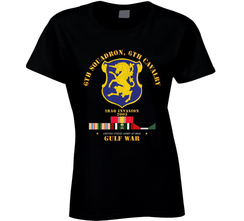 Army - 6th Sqdrn - 6th Cav Gulf War W Svc T Shirt