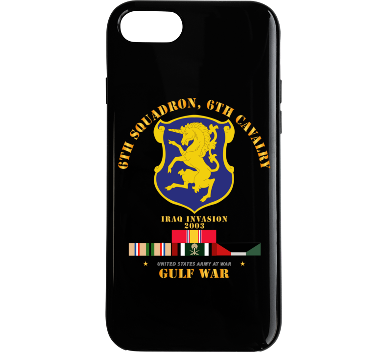 Army - 6th Sqdrn - 6th Cav Gulf War W Svc Phone Case