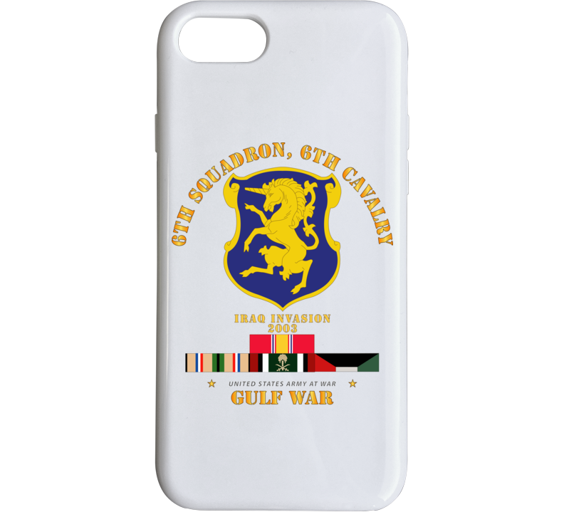 Army - 6th Sqdrn - 6th Cav Gulf War W Svc Phone Case