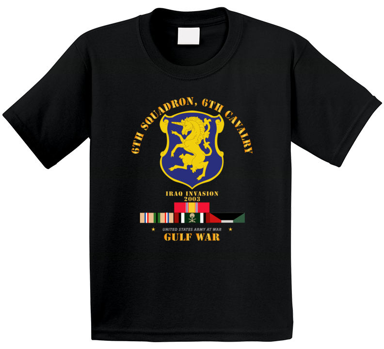 Army - 6th Sqdrn - 6th Cav Gulf War W Svc Kids
