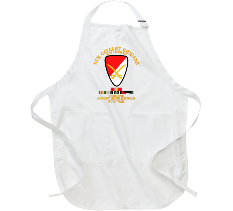 Army - 6th Cavalry Bde - Desert Shield - Storm W Ds Svc Apron