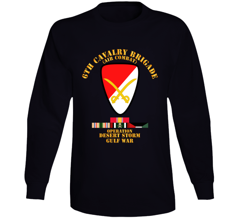 Army - 6th Cavalry Bde - Desert Storm W Ds Svc Long Sleeve