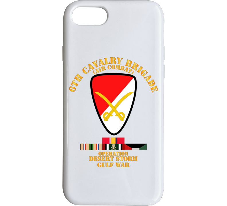 Army - 6th Cavalry Bde - Desert Storm W Ds Svc Phone Case