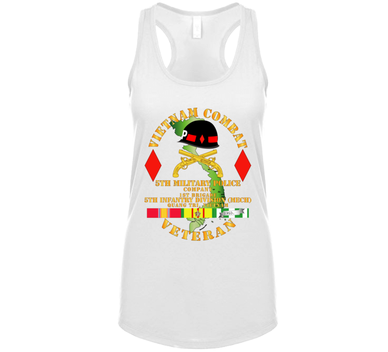Army - Vietnam Combat Veteran W 5th Military Police Co W 5th Id T Shirt