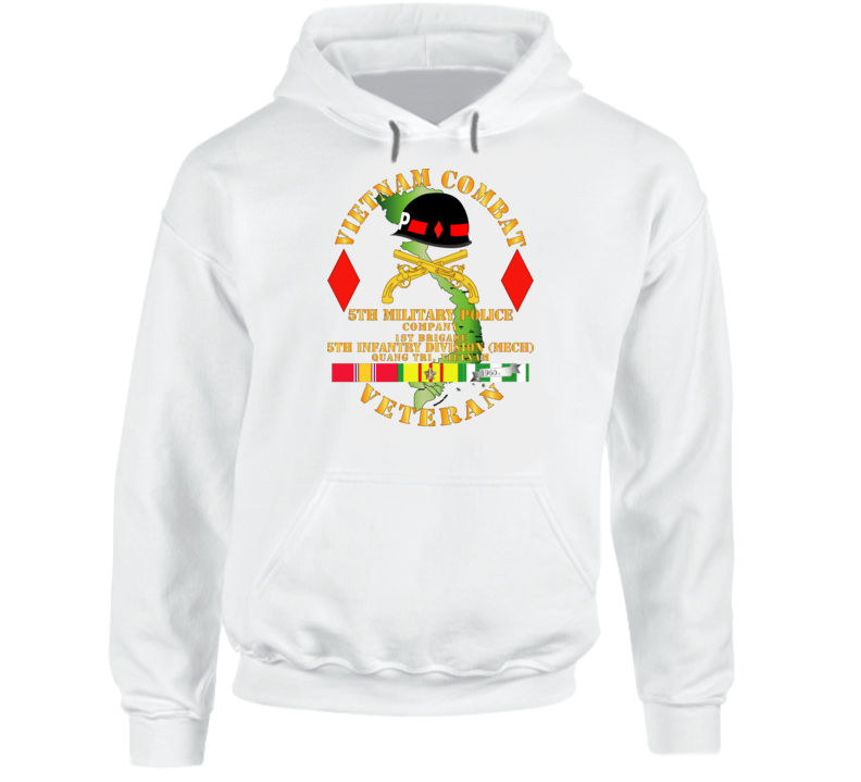 Army - Vietnam Combat Veteran W 5th Military Police Co W 5th Id Hoodie