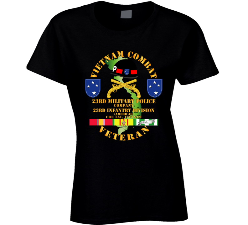 Army - Vietnam Combat Veteran W 23rd Military Police Co W 23rd Id T Shirt