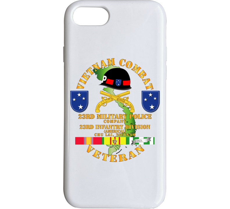 Army - Vietnam Combat Veteran W 23rd Military Police Co W 23rd Id Phone Case