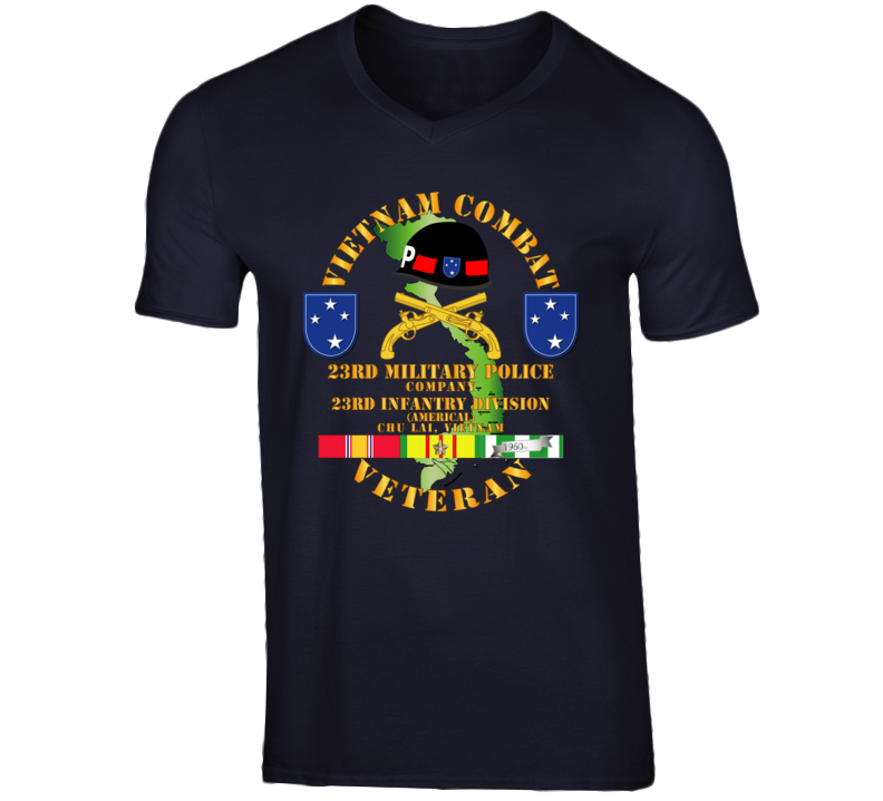 Army - Vietnam Combat Veteran W 23rd Military Police Co W 23rd Id T Shirt