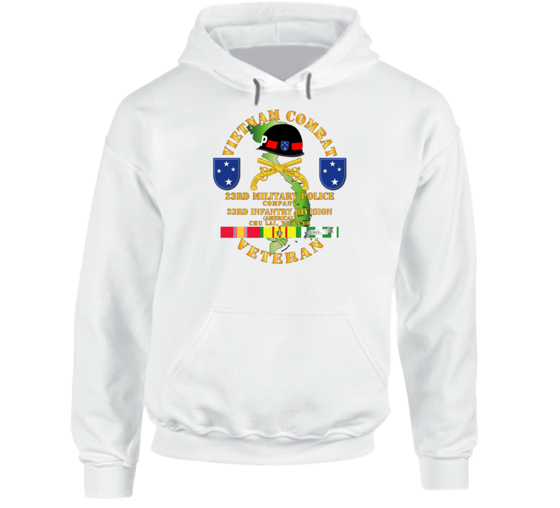 Army - Vietnam Combat Veteran W 23rd Military Police Co W 23rd Id Hoodie