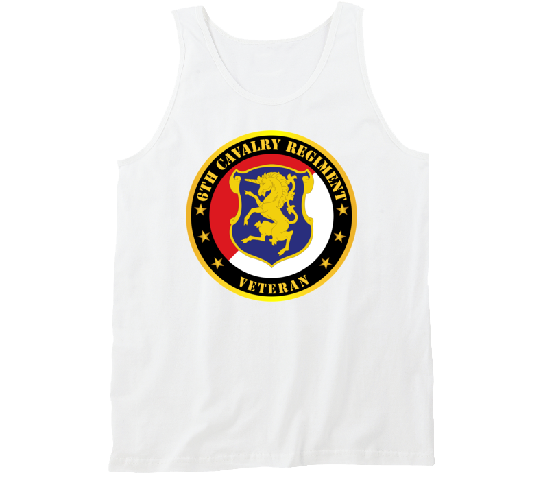 Army - 6th Cavalry Regiment Veteran Tanktop