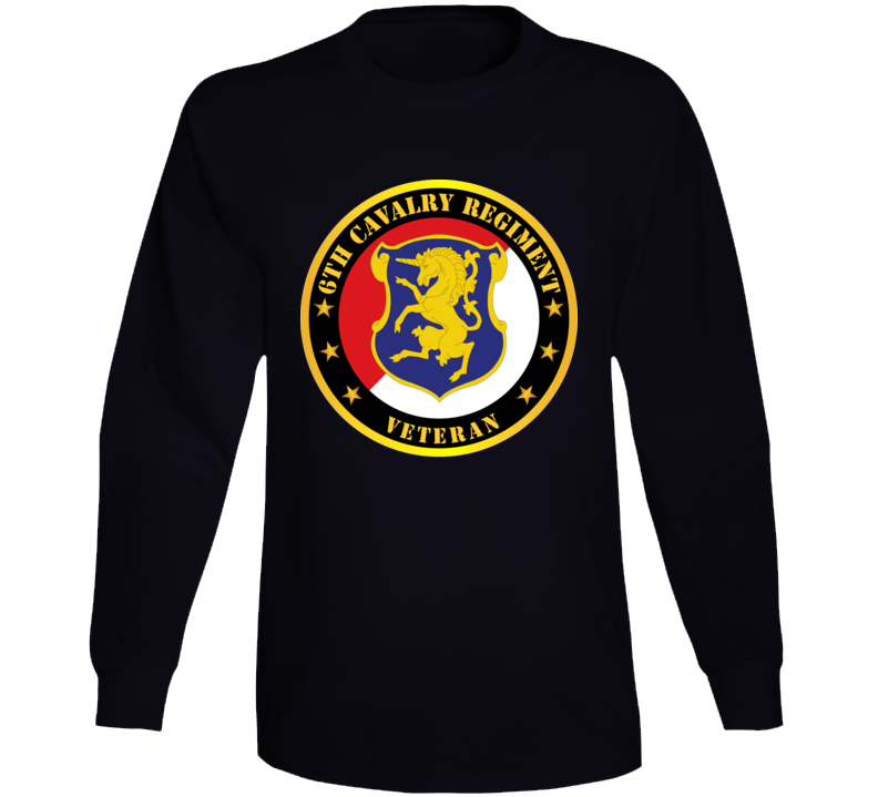Army - 6th Cavalry Regiment Veteran Long Sleeve