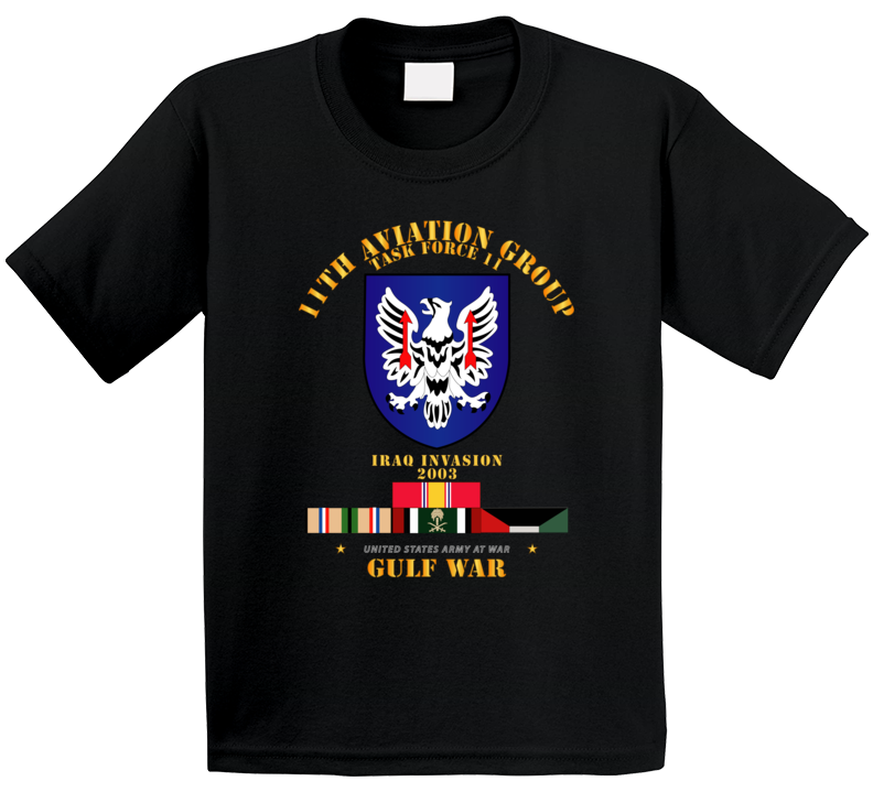 Army - 11th Aviation Group - Tf 11 Gulf War W Svc T Shirt