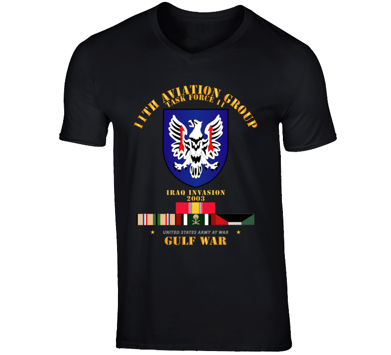 Army - 11th Aviation Group - Tf 11 Gulf War W Svc T Shirt