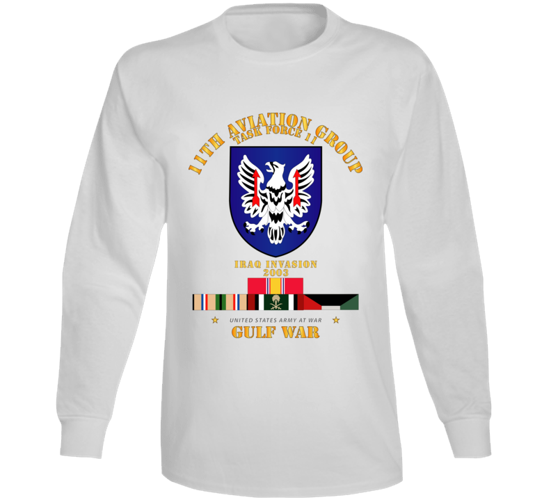 Army - 11th Aviation Group - Tf 11 Gulf War W Svc Long Sleeve