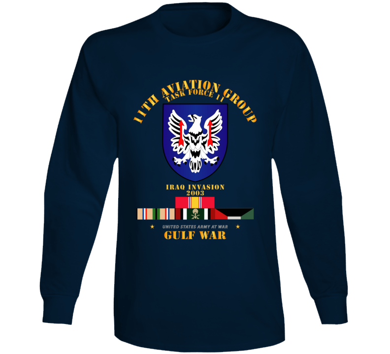 Army - 11th Aviation Group - Tf 11 Gulf War W Svc Long Sleeve