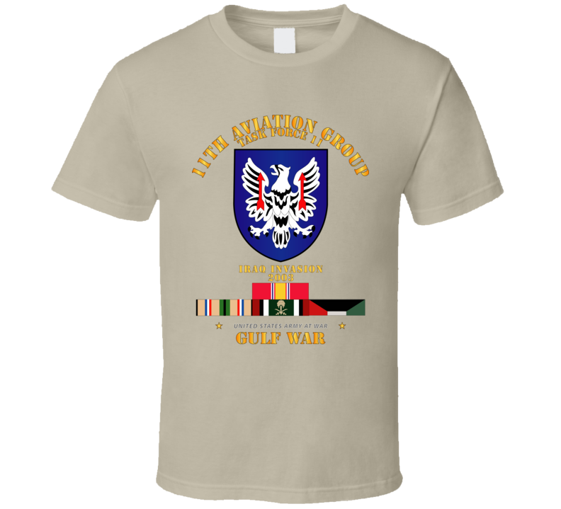 Army - 11th Aviation Group - Tf 11 Gulf War W Svc T Shirt