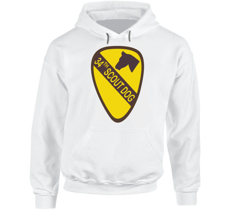 Army - 34th Scout Dog Platoon  Wo Txt Hoodie