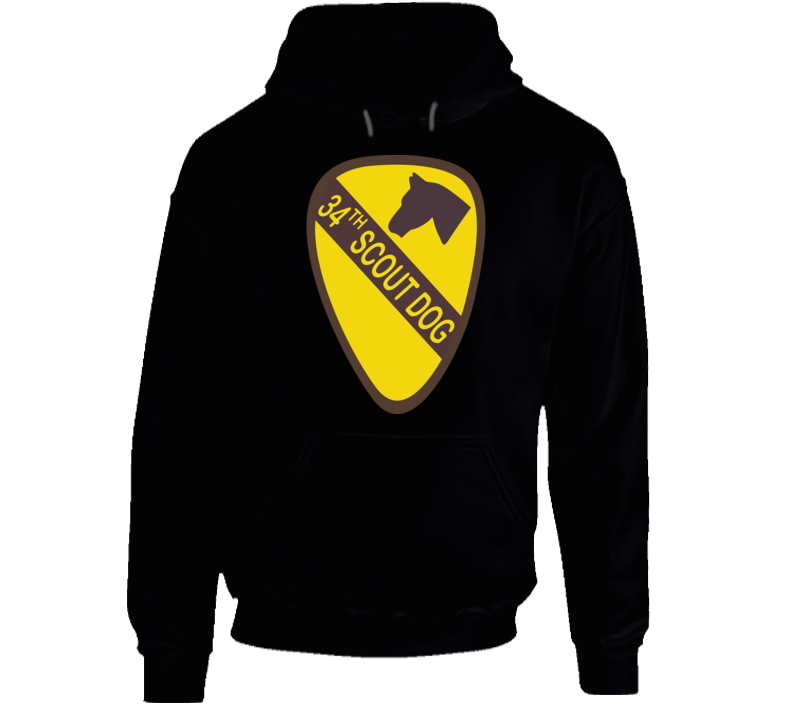 Army - 34th Scout Dog Platoon  Wo Txt Hoodie