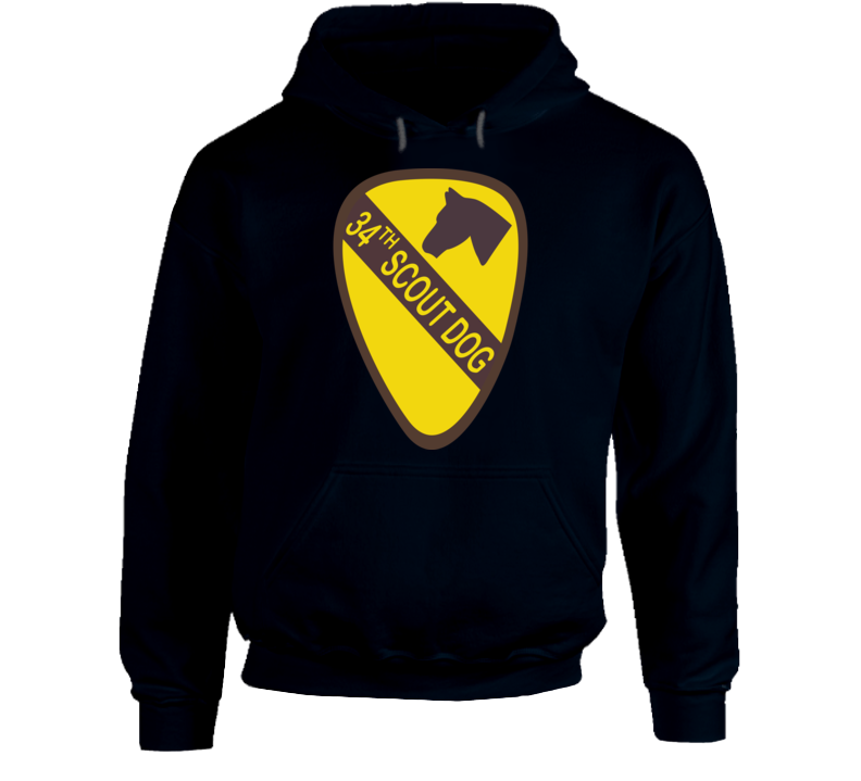 Army - 34th Scout Dog Platoon  Wo Txt Hoodie