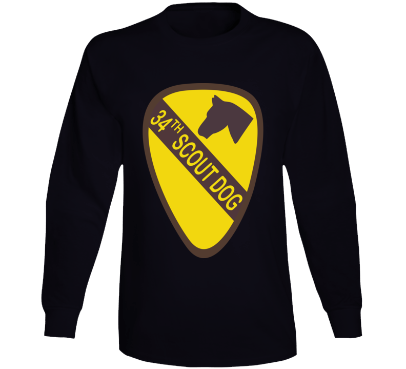 Army - 34th Scout Dog Platoon  Wo Txt Long Sleeve