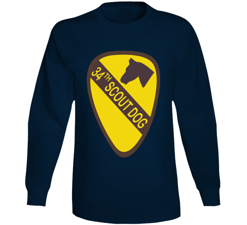Army - 34th Scout Dog Platoon  Wo Txt Long Sleeve