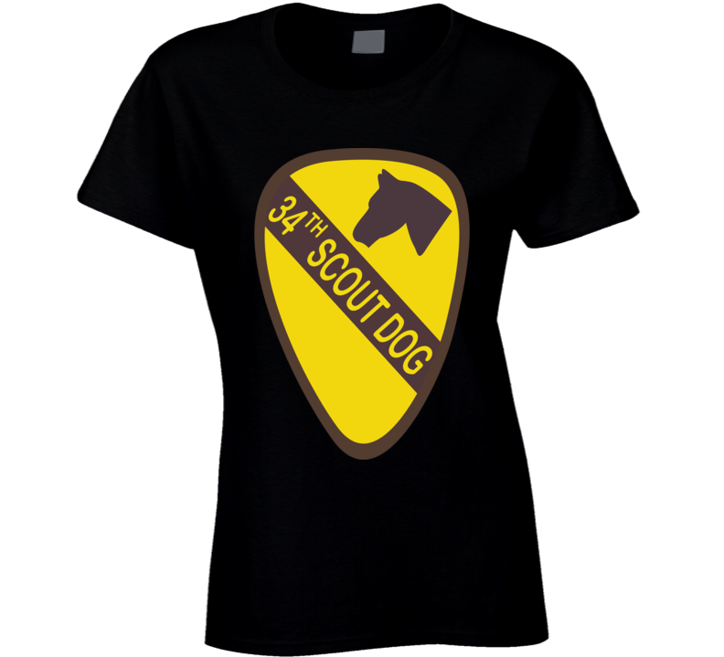 Army - 34th Scout Dog Platoon  Wo Txt Ladies
