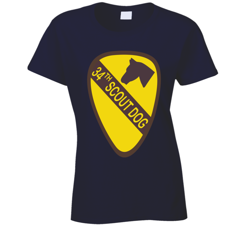 Army - 34th Scout Dog Platoon  Wo Txt Ladies