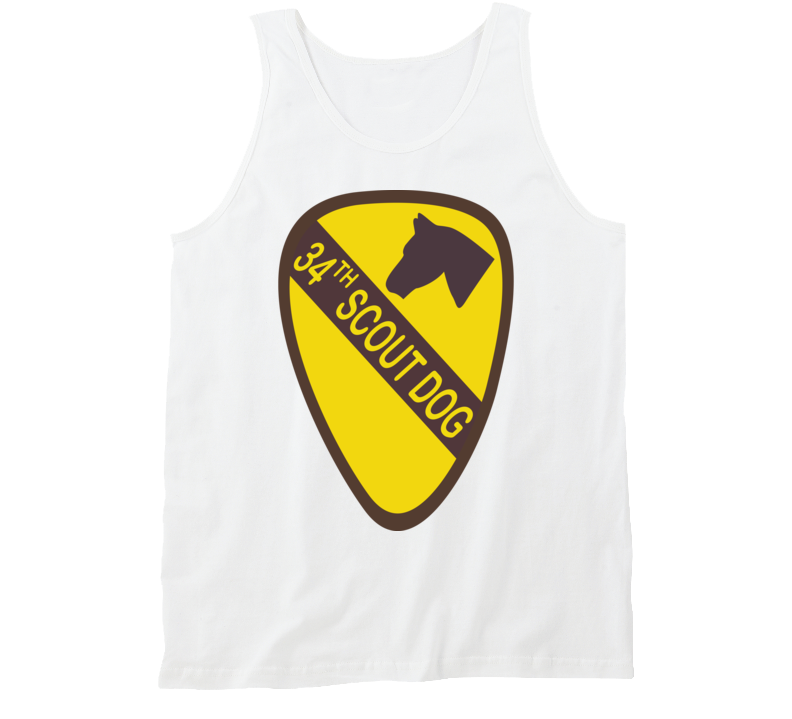 Army - 34th Scout Dog Platoon  Wo Txt Tanktop