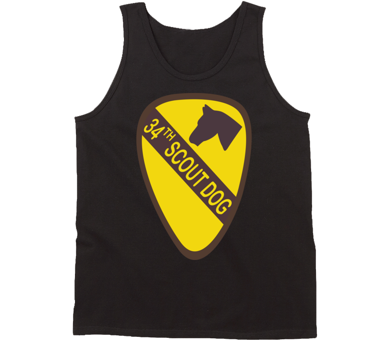 Army - 34th Scout Dog Platoon  Wo Txt Tanktop