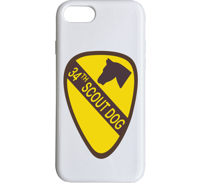 Army - 34th Scout Dog Platoon  Wo Txt Phone Case