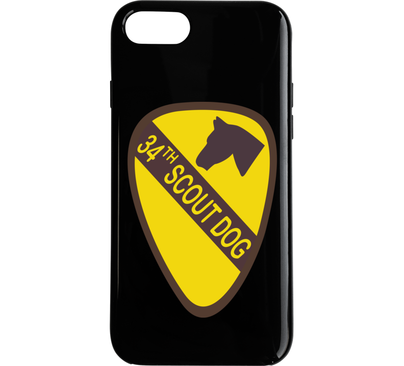 Army - 34th Scout Dog Platoon  Wo Txt Phone Case