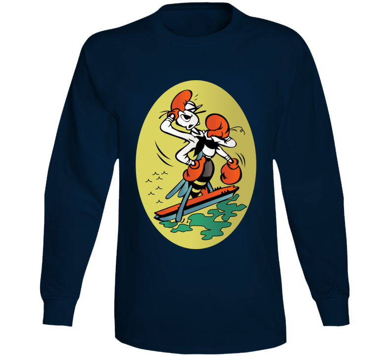 Navy - Uss Wasp (cv 7) Wo Txt Long Sleeve