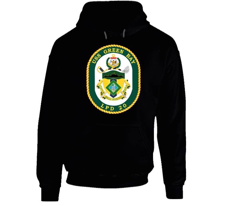 Navy - Uss Green Bay (lpd-20) Wo Txt Hoodie