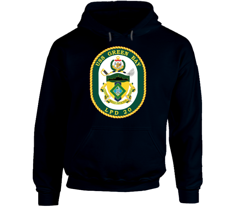Navy - Uss Green Bay (lpd-20) Wo Txt Hoodie