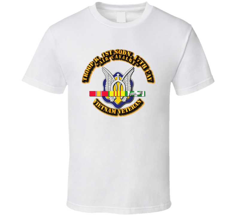 Troop K, 17th Cavalry W Svc T Shirt