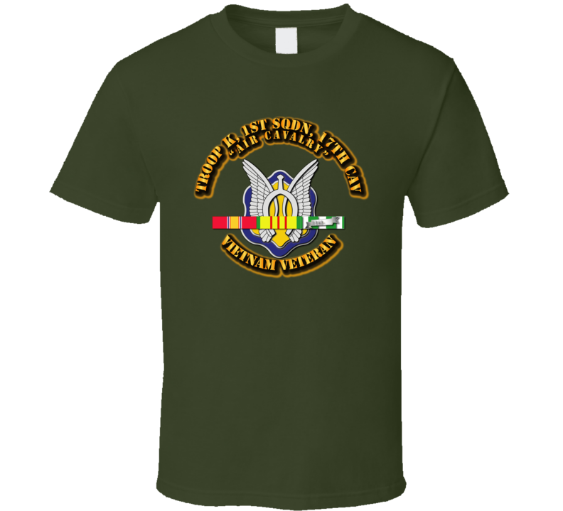 Troop K, 17th Cavalry W Svc T Shirt