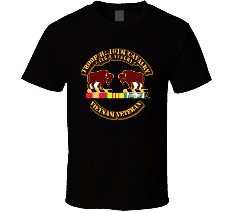 Troop H,  10th Cavalry W Vietnam Svc T Shirt