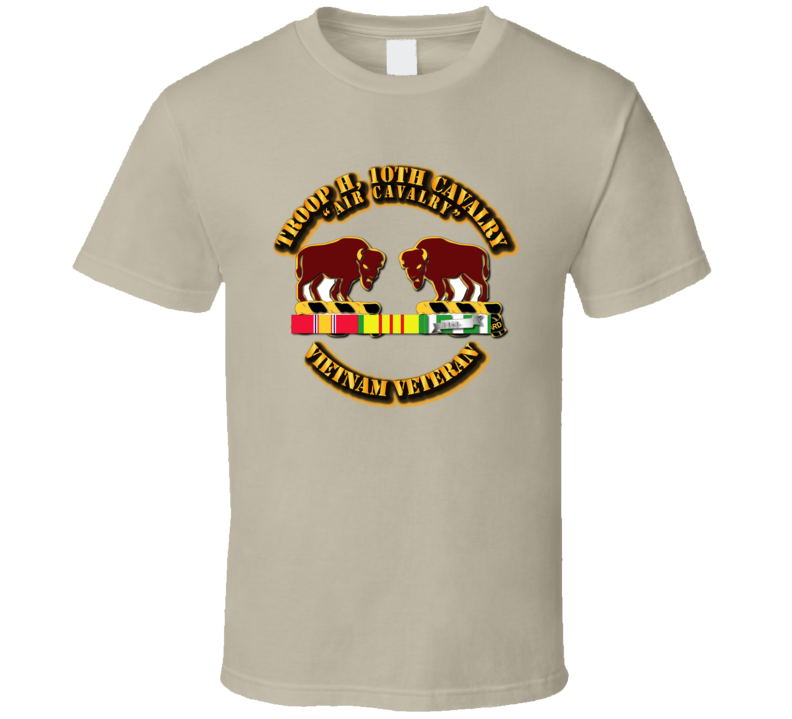 Troop H,  10th Cavalry W Vietnam Svc T Shirt