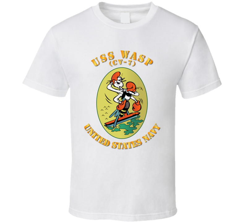 Navy - Uss Wasp (cv 7) T Shirt