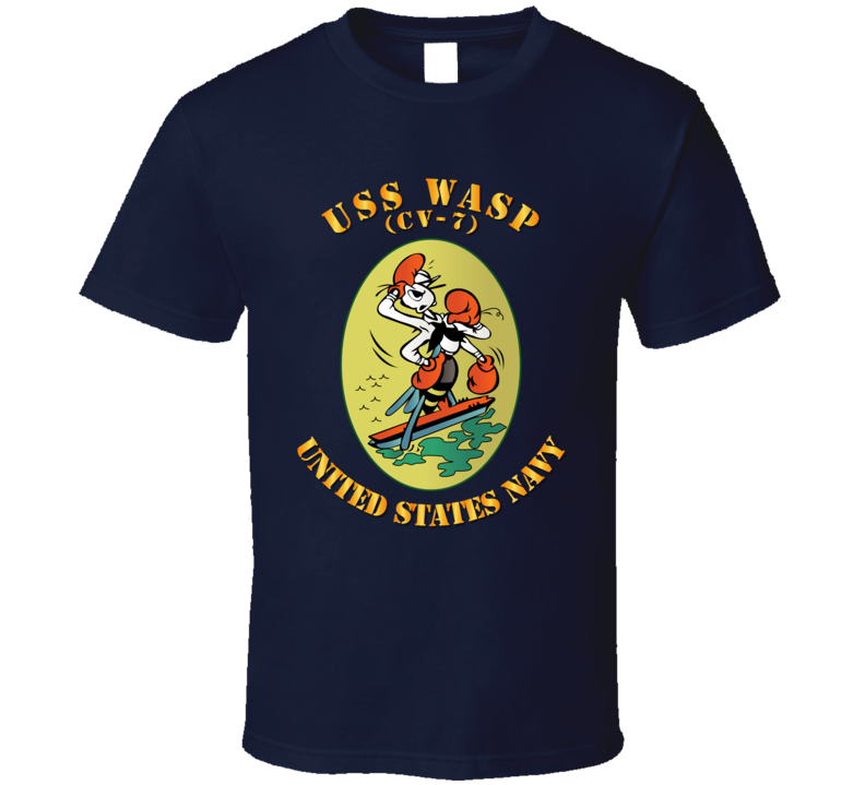 Navy - Uss Wasp (cv 7) T Shirt
