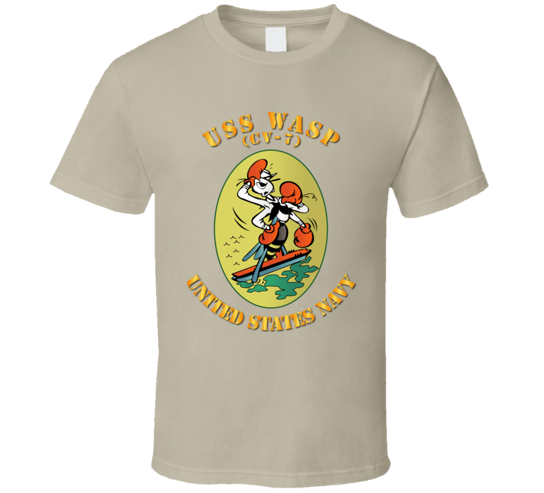 Navy - Uss Wasp (cv 7) T Shirt
